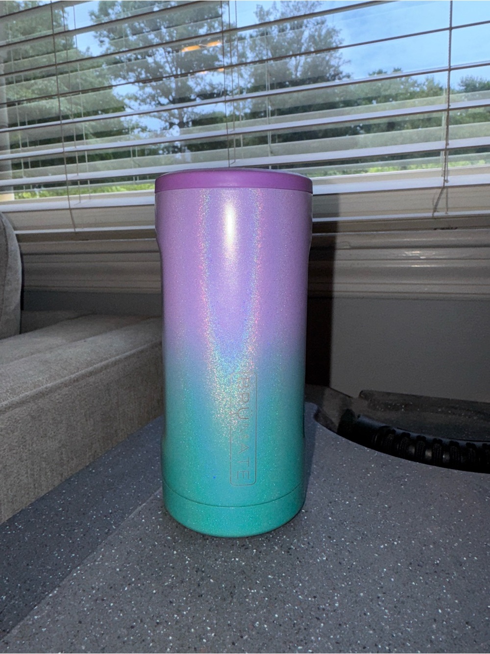 Brumate Hopsulator Slim 12 oz Can Cooler Insulated Stainless Steel Mermaid Color